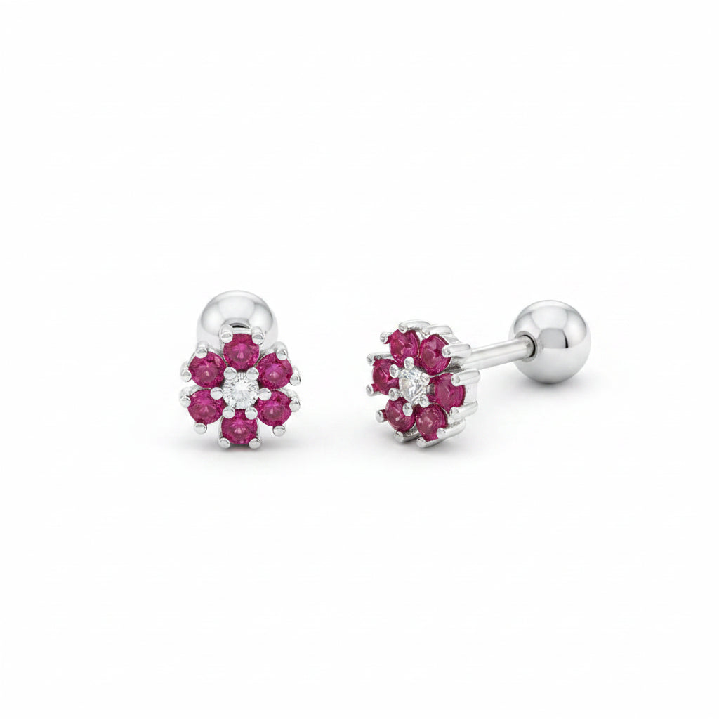 Piercing Rosa Bloom Plata 🌸