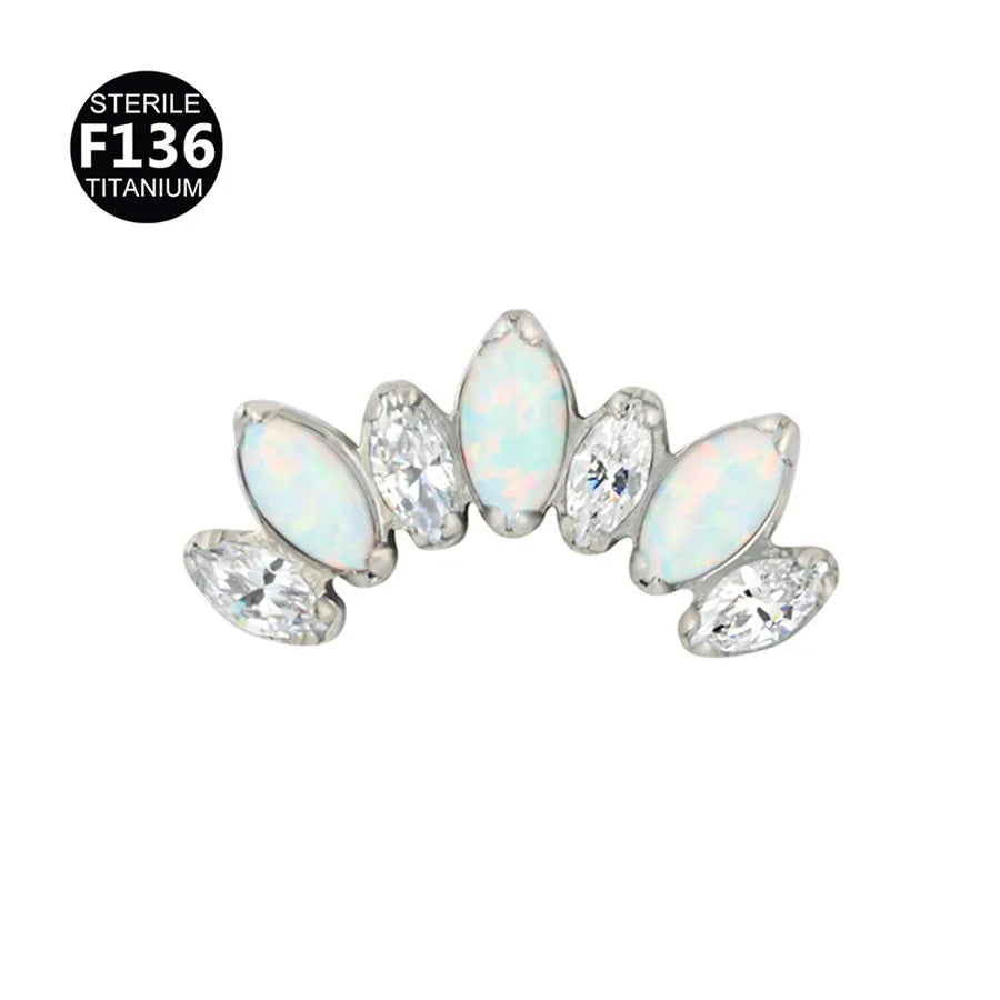 Titanio Flat Back Corona Opal 👑