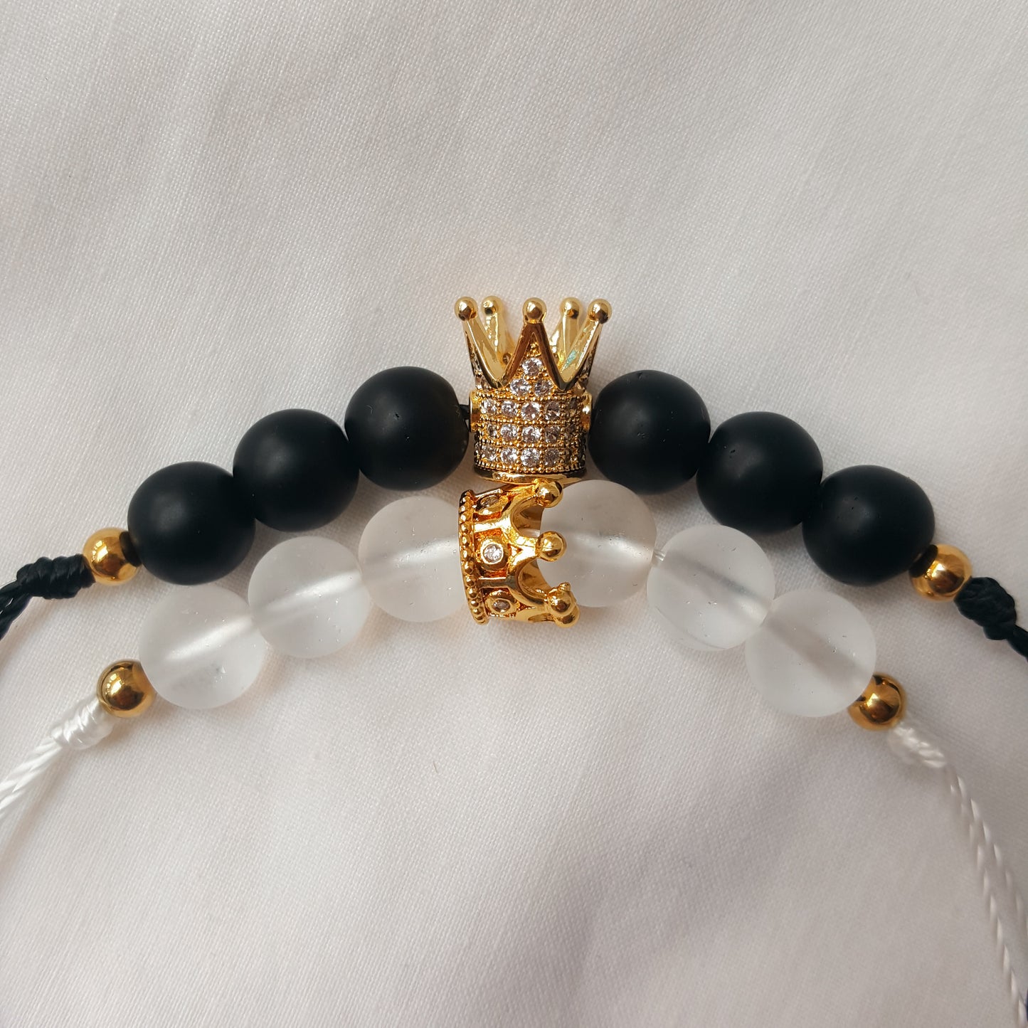 Pulsera Rey y Reina en hilo