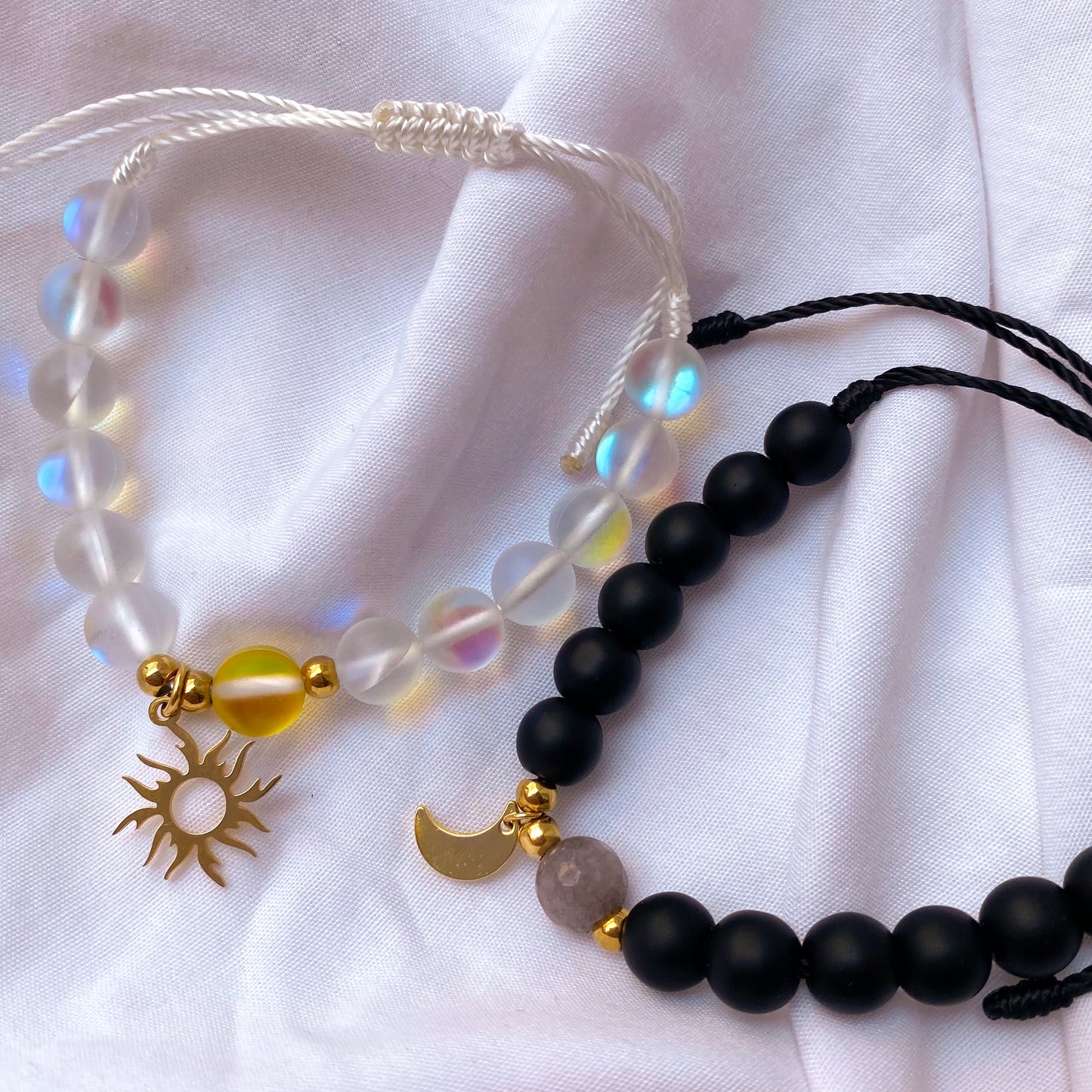 Pulseras sol y luna