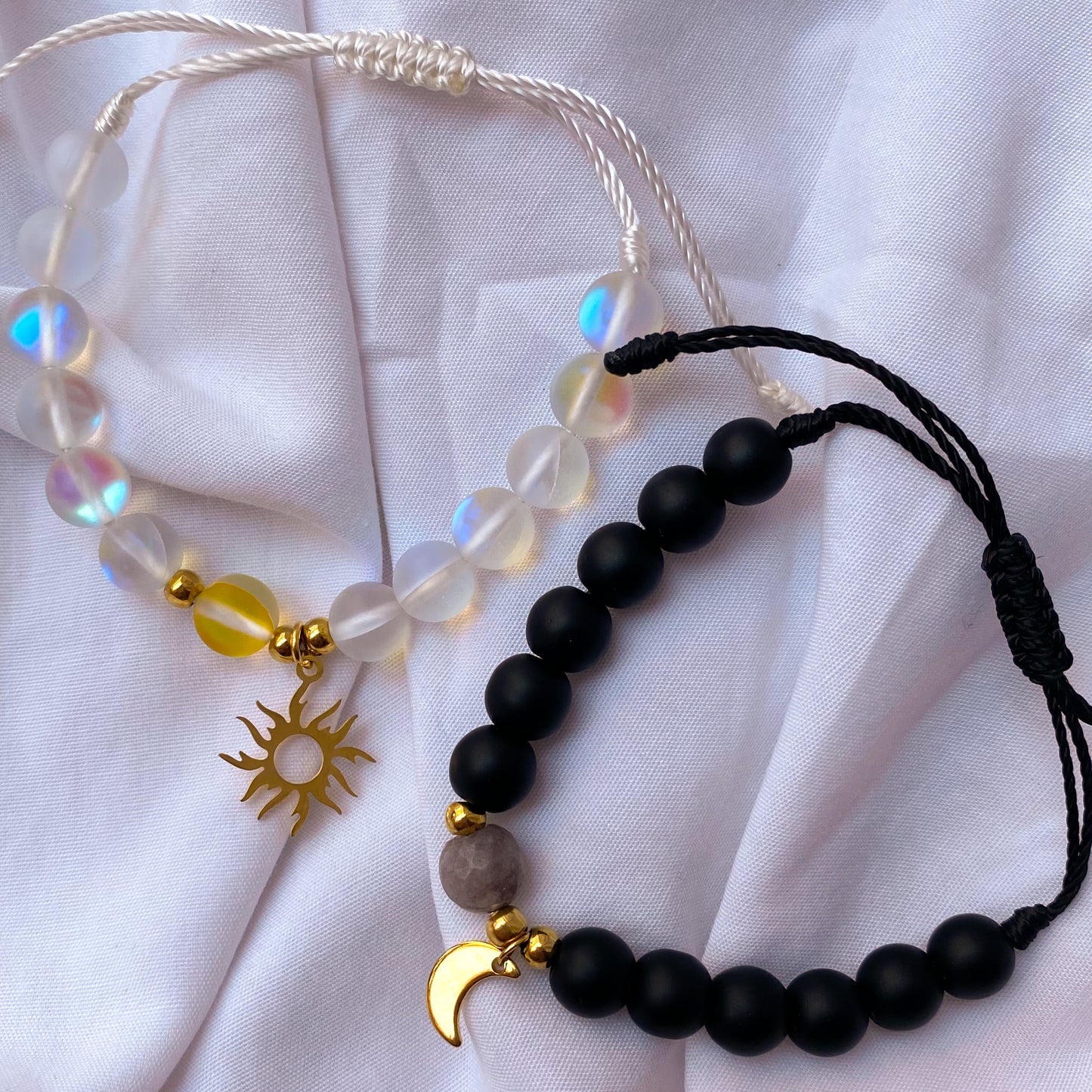 Pulseras sol y luna