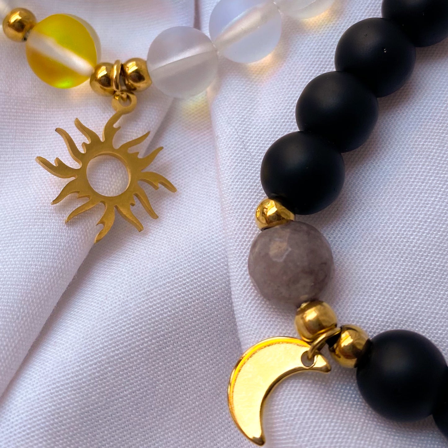 Pulseras sol y luna