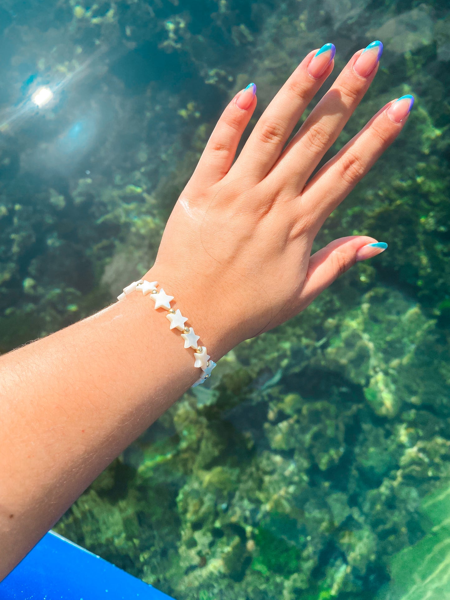 Pulsera de estrellas de nácar
