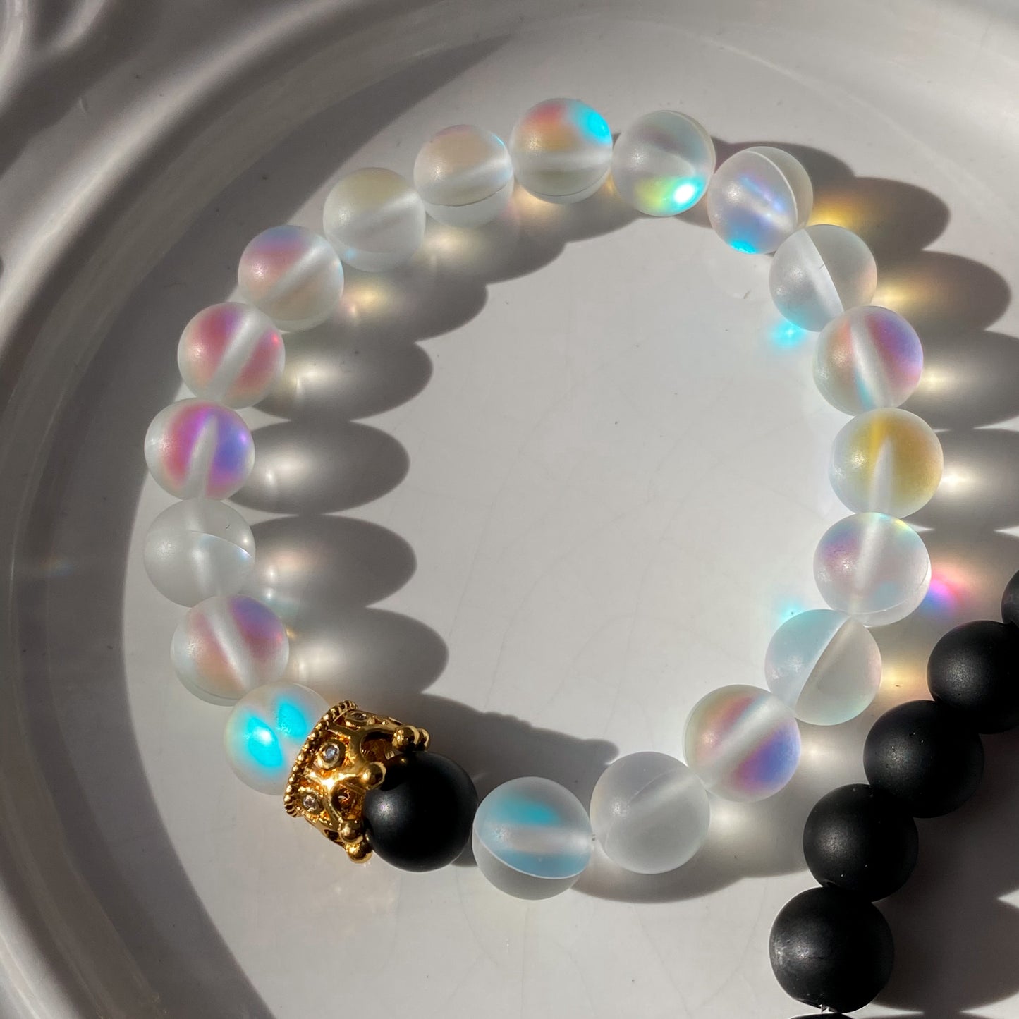 Pulseras para pareja corona baja