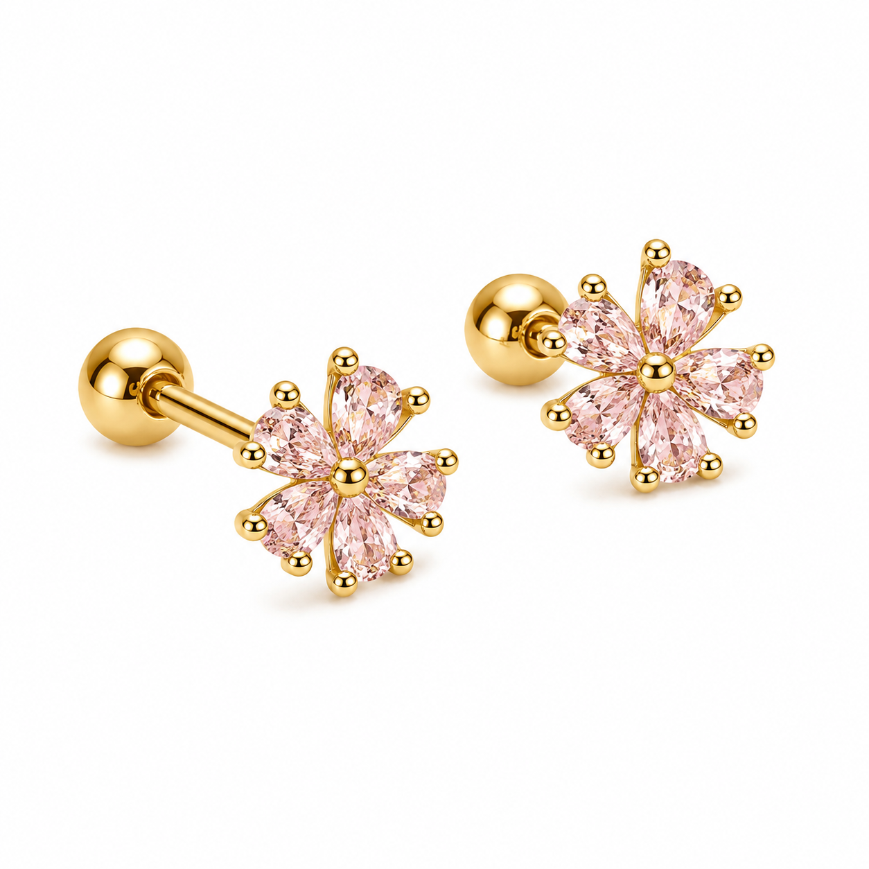 Piercing Flor Rosé 🌸