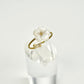 Anillo flor blanca