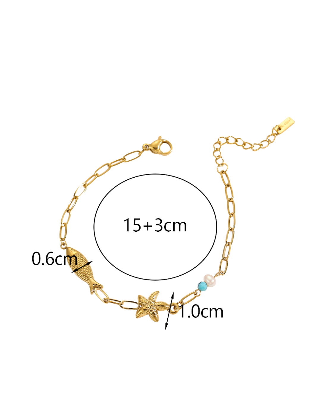 Pulsera con Dijes de Mar🌊