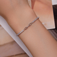 Pulsera de zirconias con paper clip