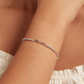 Pulsera de zirconias con paper clip