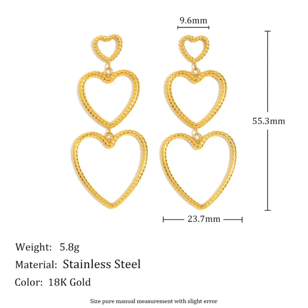 Arete triple corazón