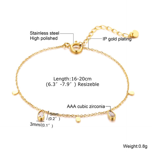 Pulsera Gotitas De Cristal💧