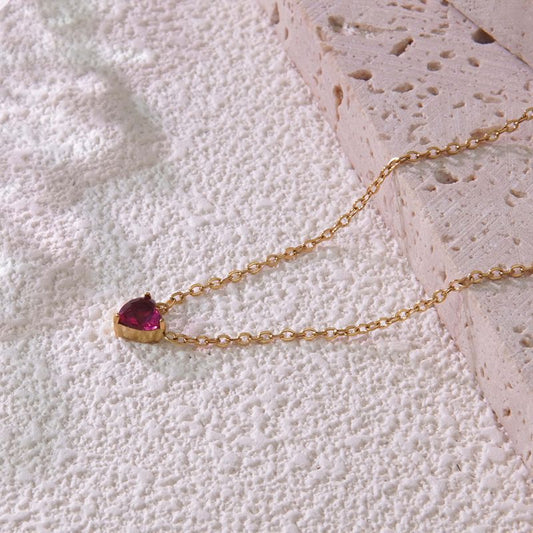 Corazón De Cristal Color Fucsia💖