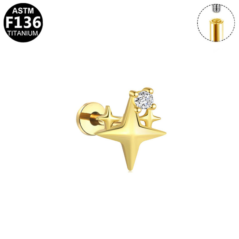 Piercing Destello con Zirconia ✨