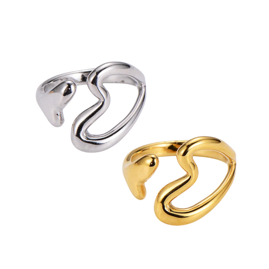 Anillo corazón hueco