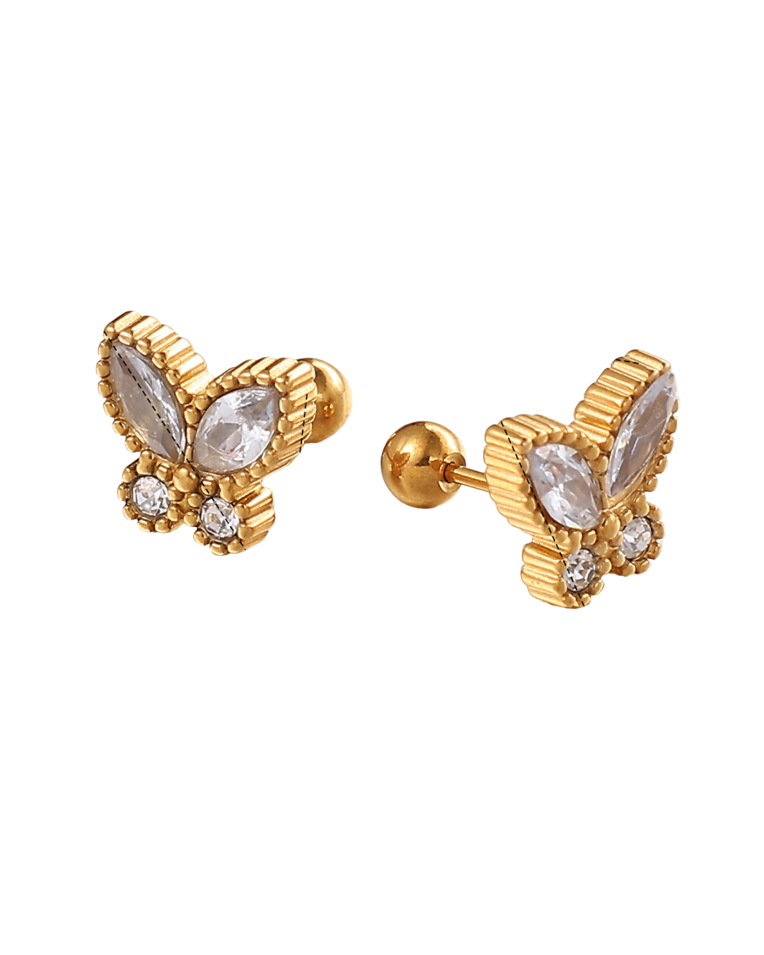 Piercing Mariposa de Cristal 🦋