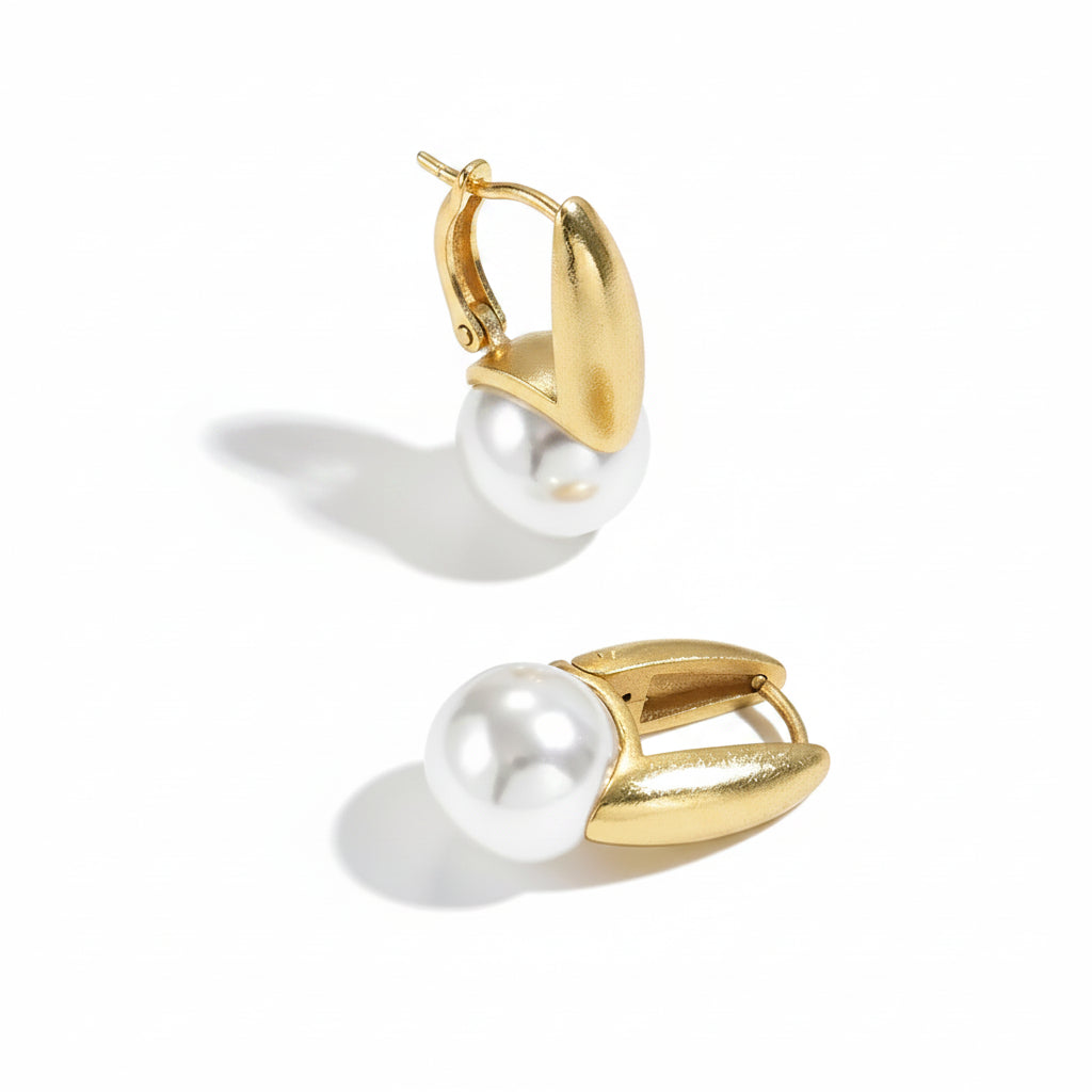 Aretes Perla Clásica 🤍