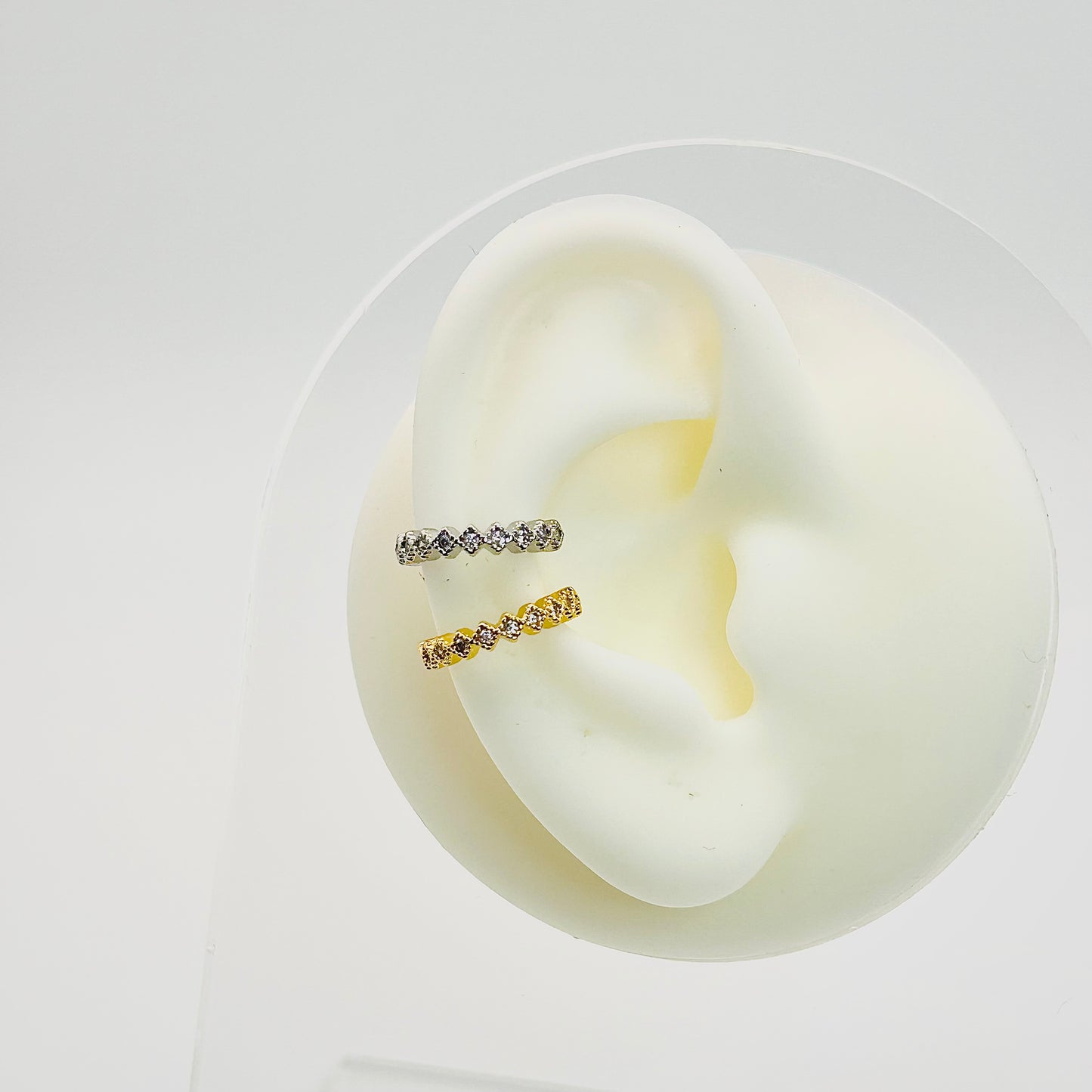 Earcuff zirconia rombo