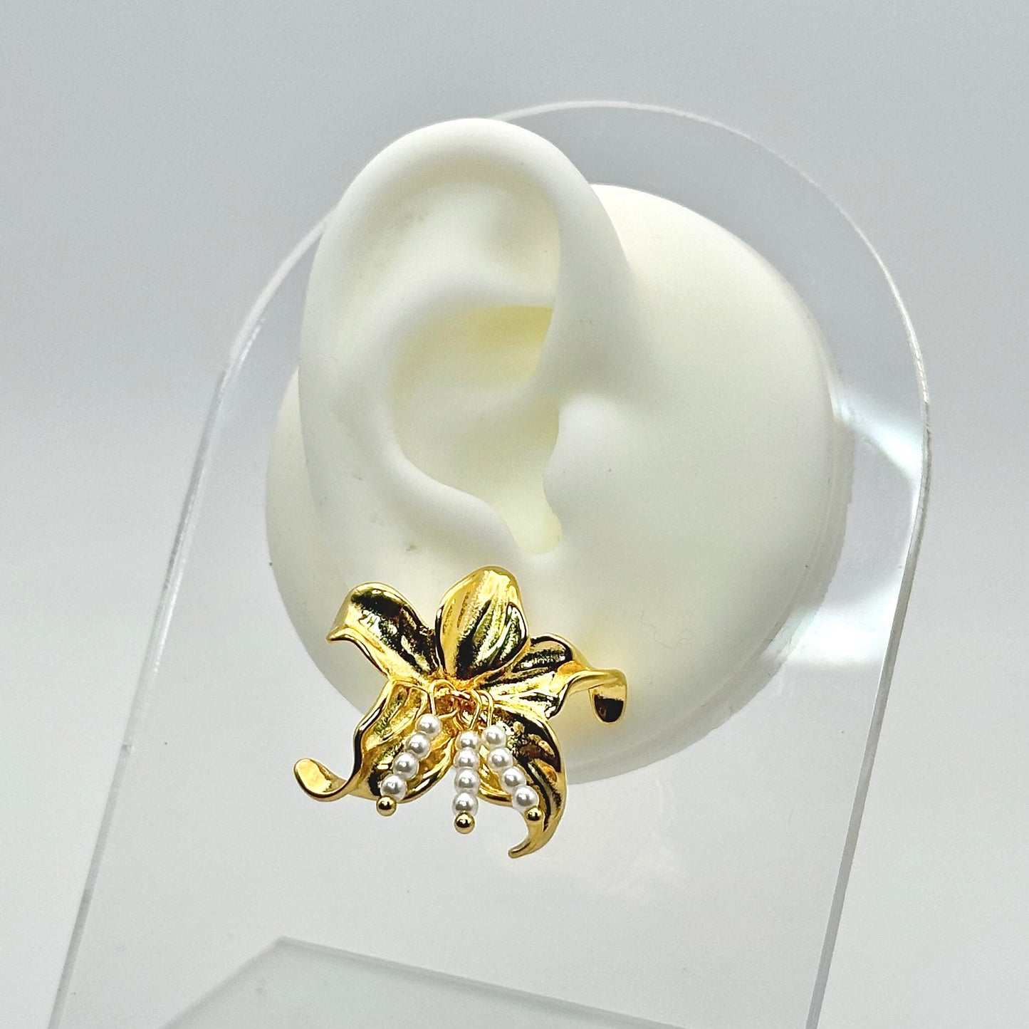 Aretes de orquídea