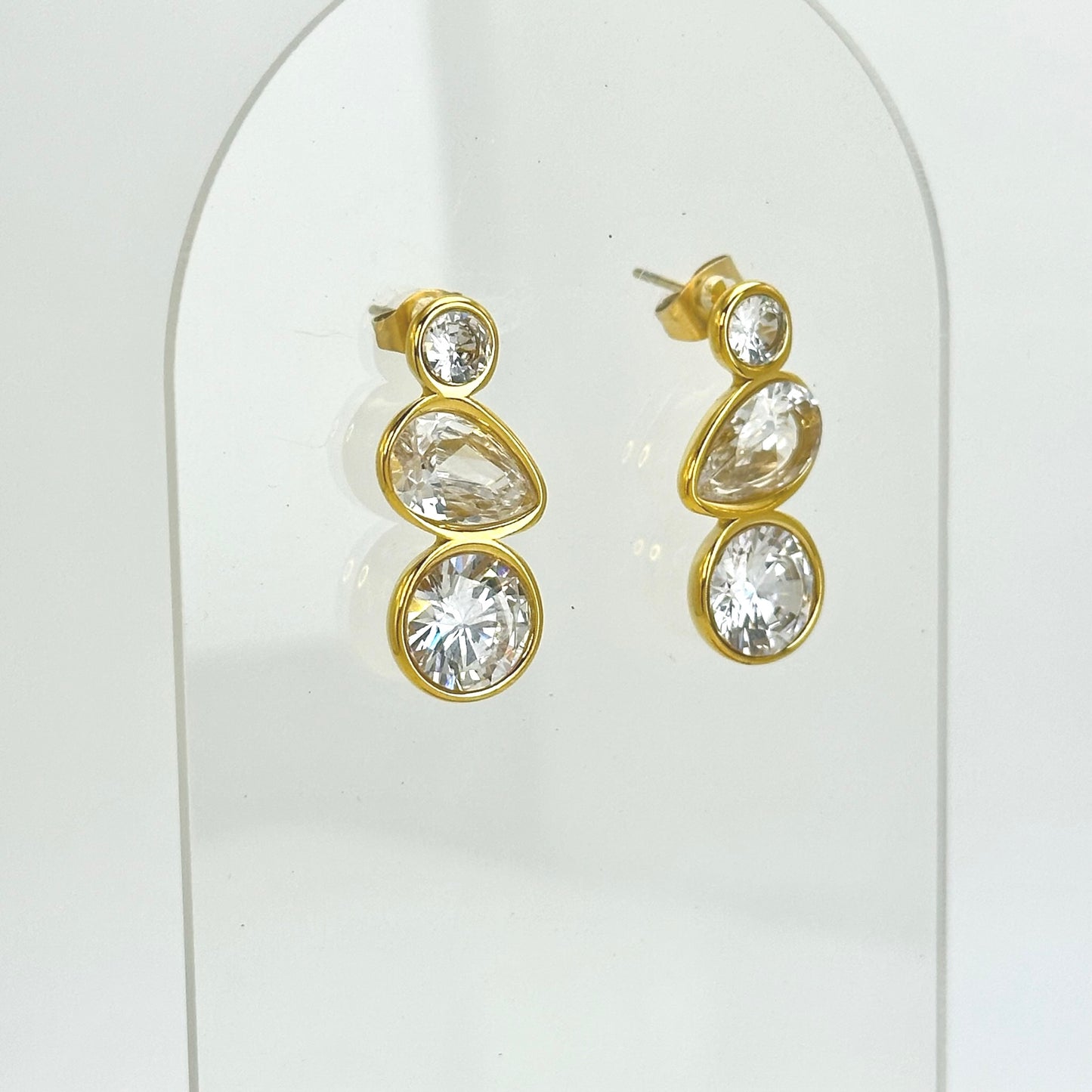 Aretes de zirconias