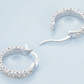 Silver Radiance Hoops