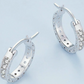 Silver Radiance Hoops