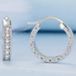 Silver Radiance Hoops