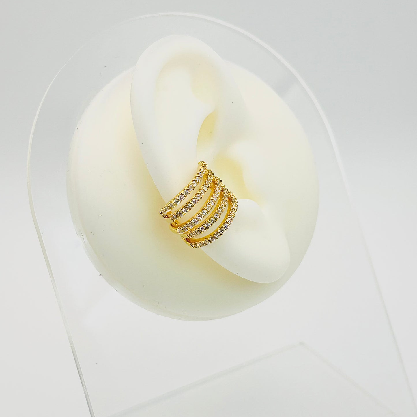 Earcuff de 5 líneas de zirconia