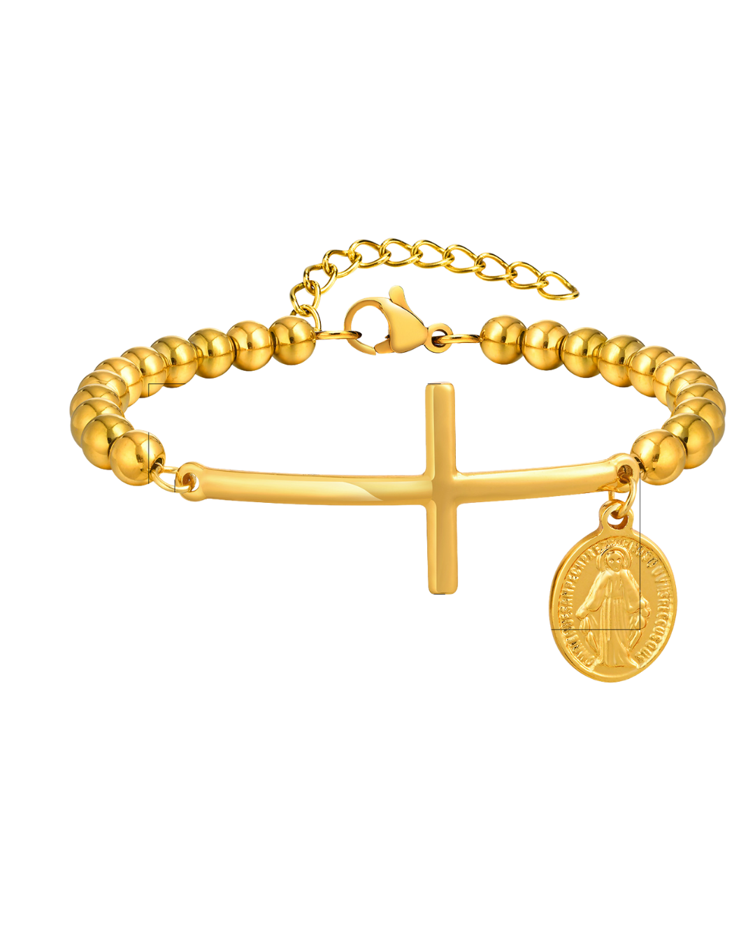Pulsera San Benito con Cruz ✝️