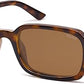 Lentes de sol cuadrados café