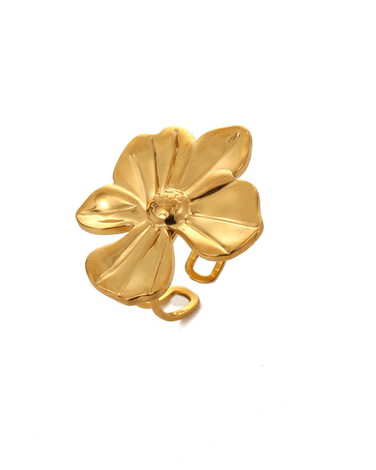 Anillo Flor de Banda Doble🌸