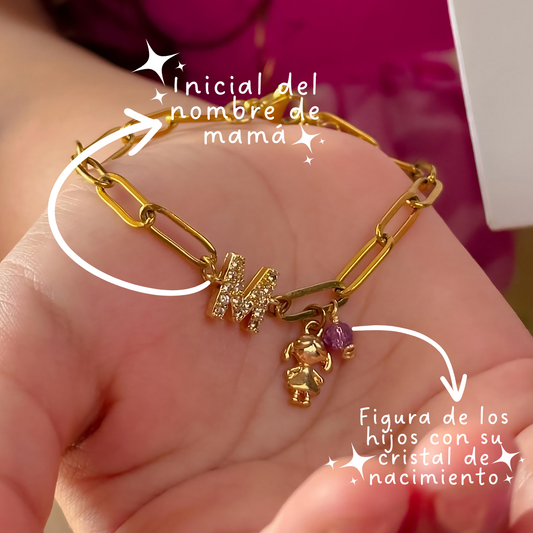 Pulsera Clavel 🌸✨