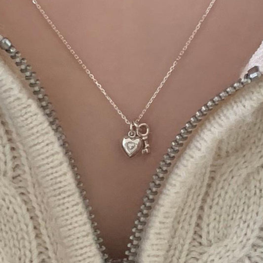 Cadena de llave y corazón 💕