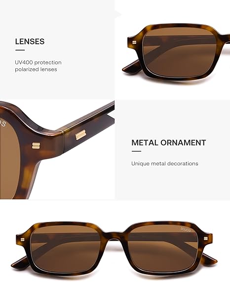 Lentes de sol cuadrados café