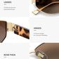 Lentes pata carey metálicos