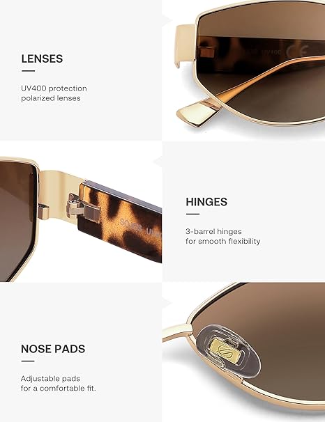 Lentes pata carey metálicos