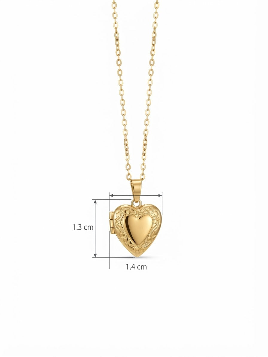 Relicario mini de corazón