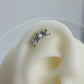 Piercing individual helix zirconia redonda con rectangular