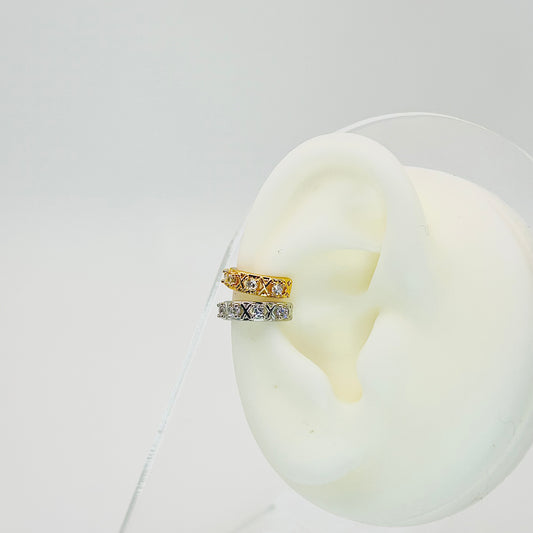 Earcuff x con zirconia