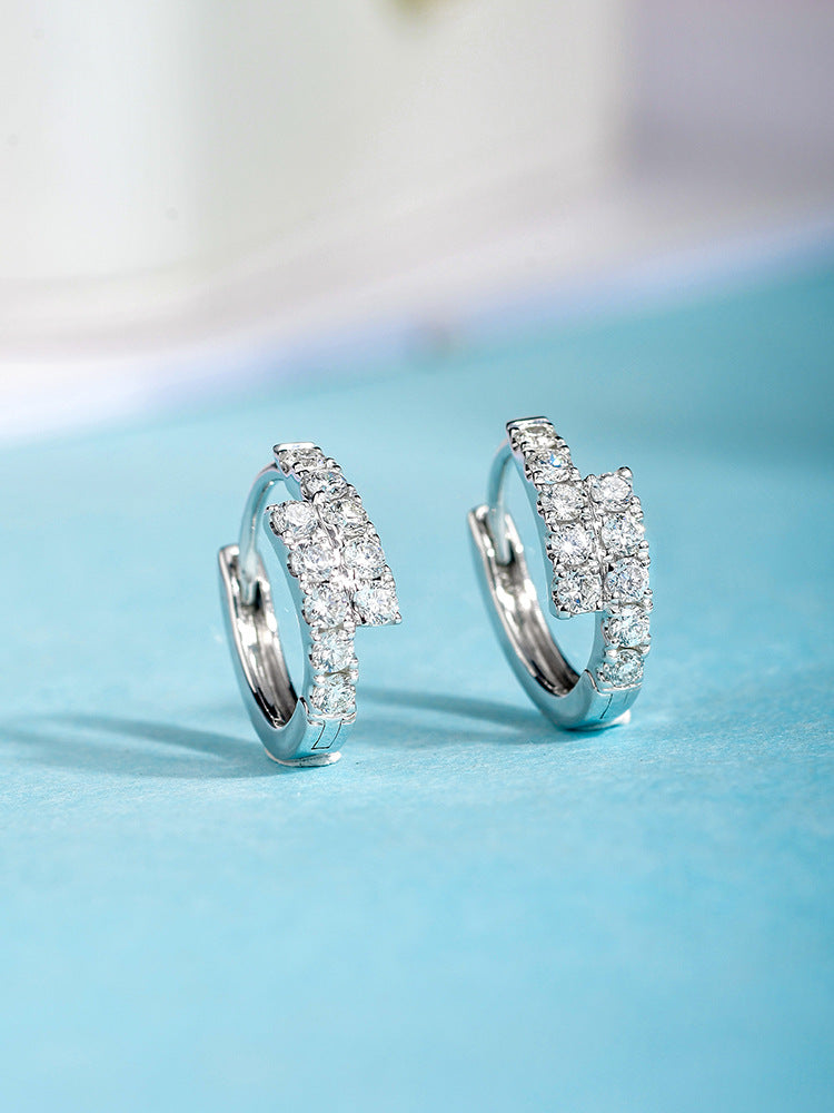 Argollas de Dos Líneas de Zirconia en Paralelo ✨