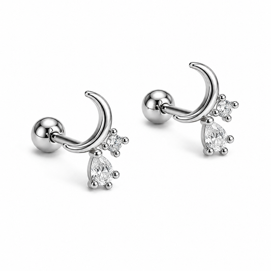Piercing Media Luna Crystal 🌙