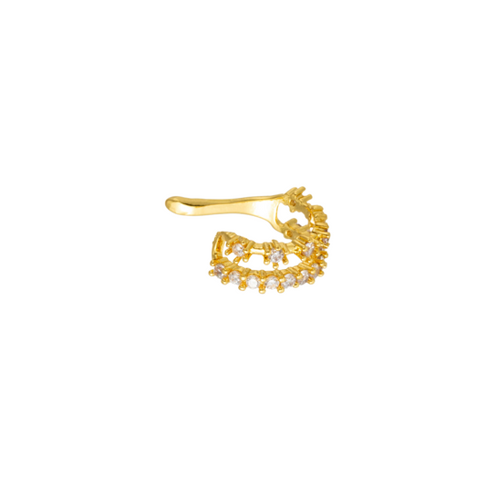 Earcuff doble zirconias
