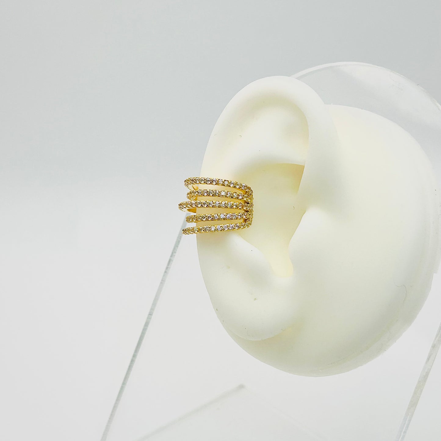 Earcuff de 5 líneas de zirconia