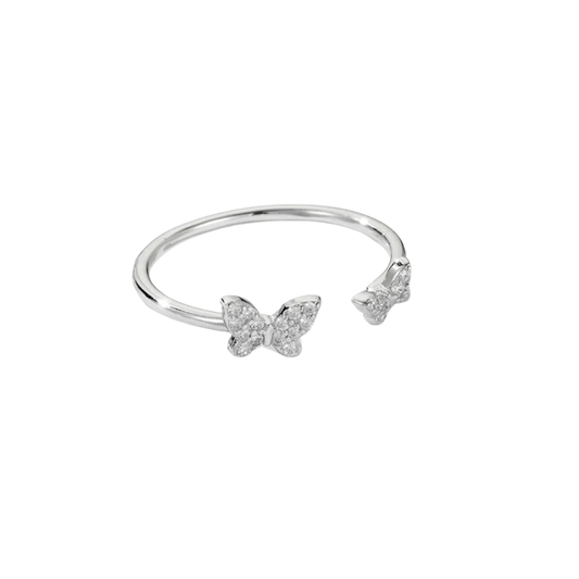 Anillo doble mariposa 🦋