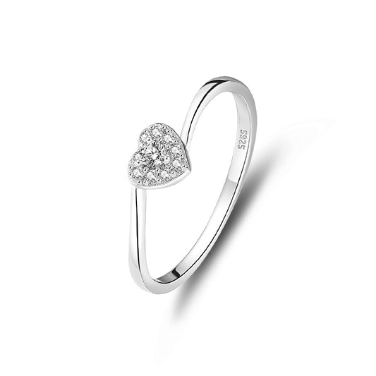 Anillo corazón gordito zirconias