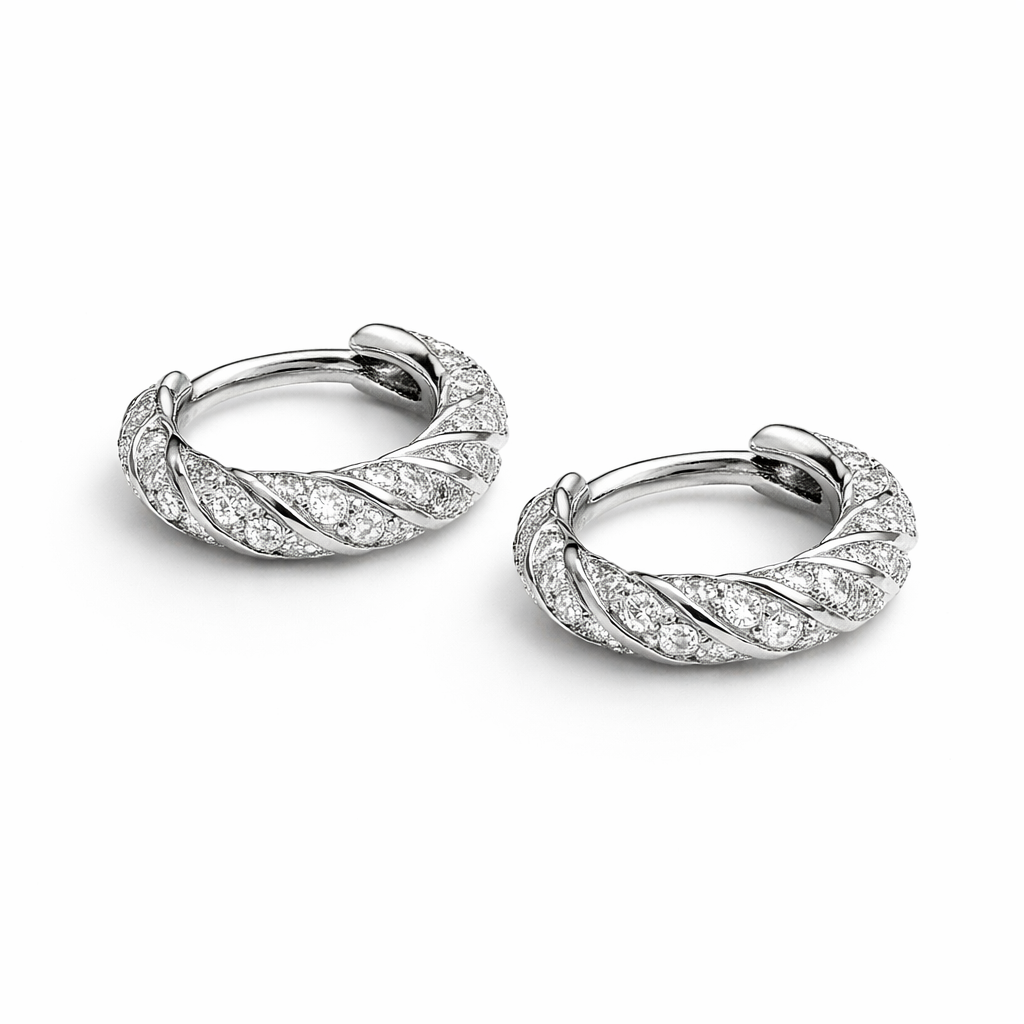 Argollas de Zirconias Enrolladas ✨