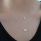 Cadena de Corazón Pixelado con Zirconias ✨