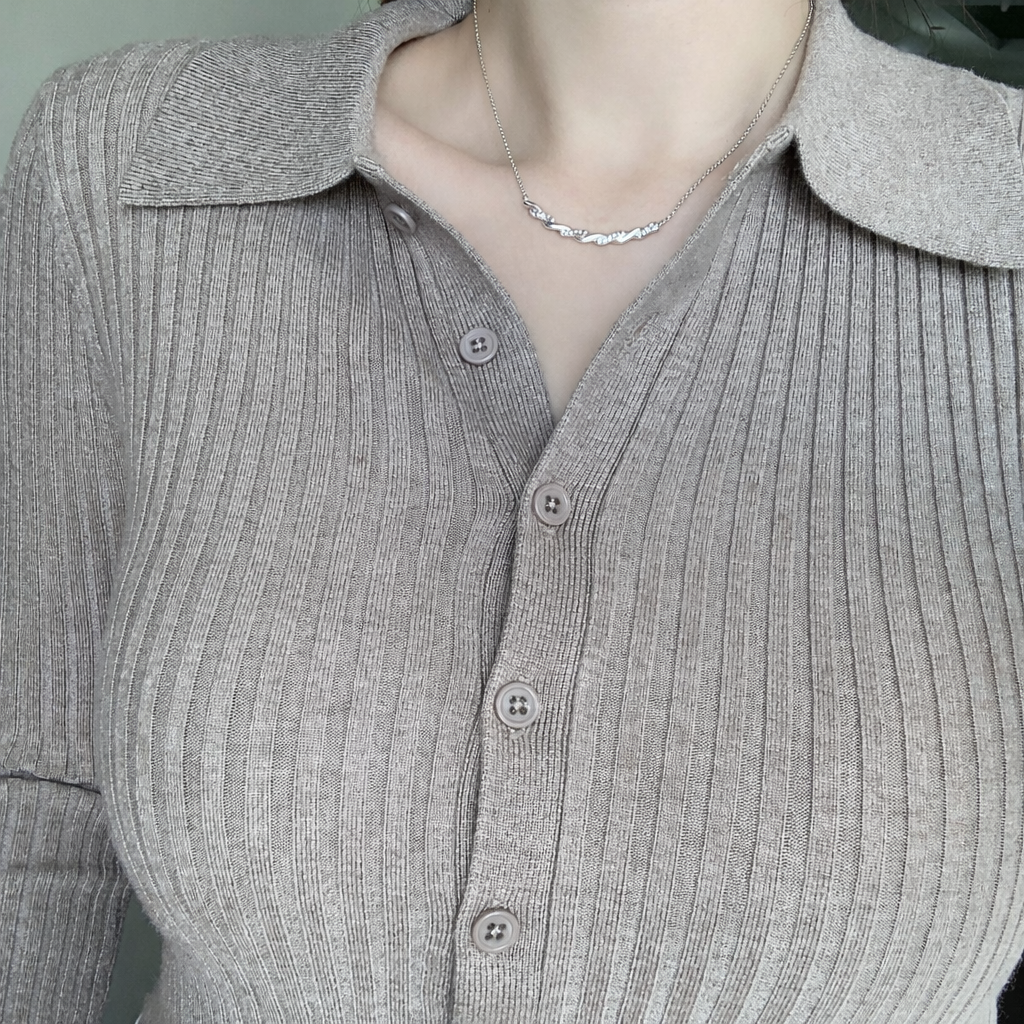 Cadena de Zirconias Entrelazadas en Doble Línea ✨