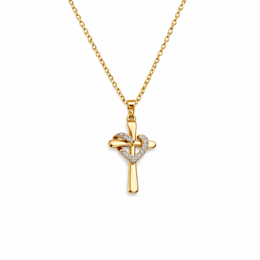 Collar Cruz Holy Heart❤️