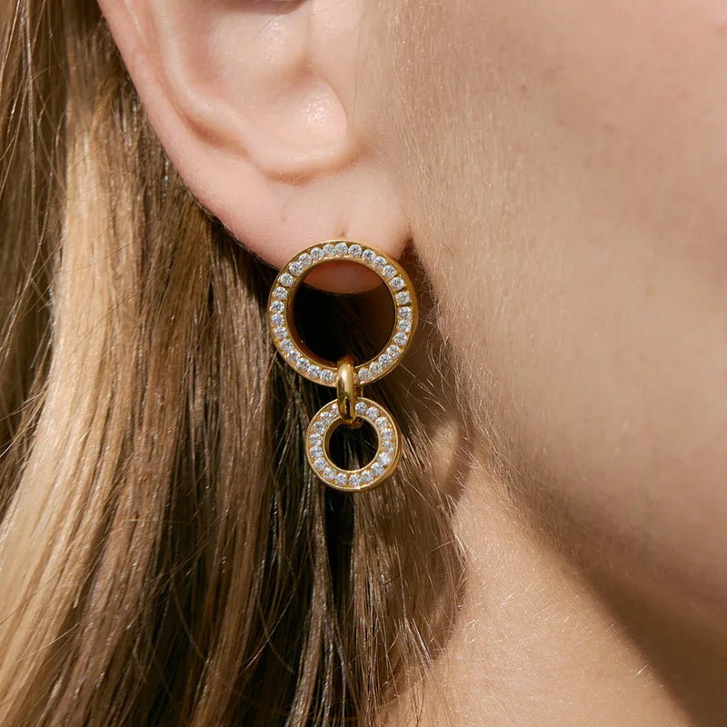 Aretes Doble Halo ✨