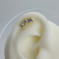 Piercing individual helix zirconia redonda con rectangular